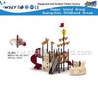 Patio de acero galvanizado de los niños al aire libre de alta calidad del barco pirata (HD-3502)