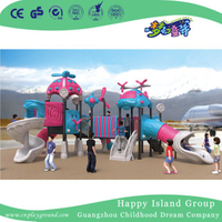 Nuevo patio de acero galvanizado dirigible al aire libre del diseño para el juego del papel de los niños (HG-10502)