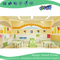 Solución completa de la escuela para la decoración de la sala de lectura de color verde brillante (HG-11)