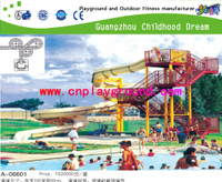 Diapositiva al aire libre de la combinación del agua de la familia para el sistema del juego del agua de la piscina