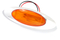 7 inch oval mini marker lamp with Rubber Grommet