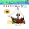 Barco pirata de la familia al aire libre para el patio de juegos de la serie de madera (HD-5501)