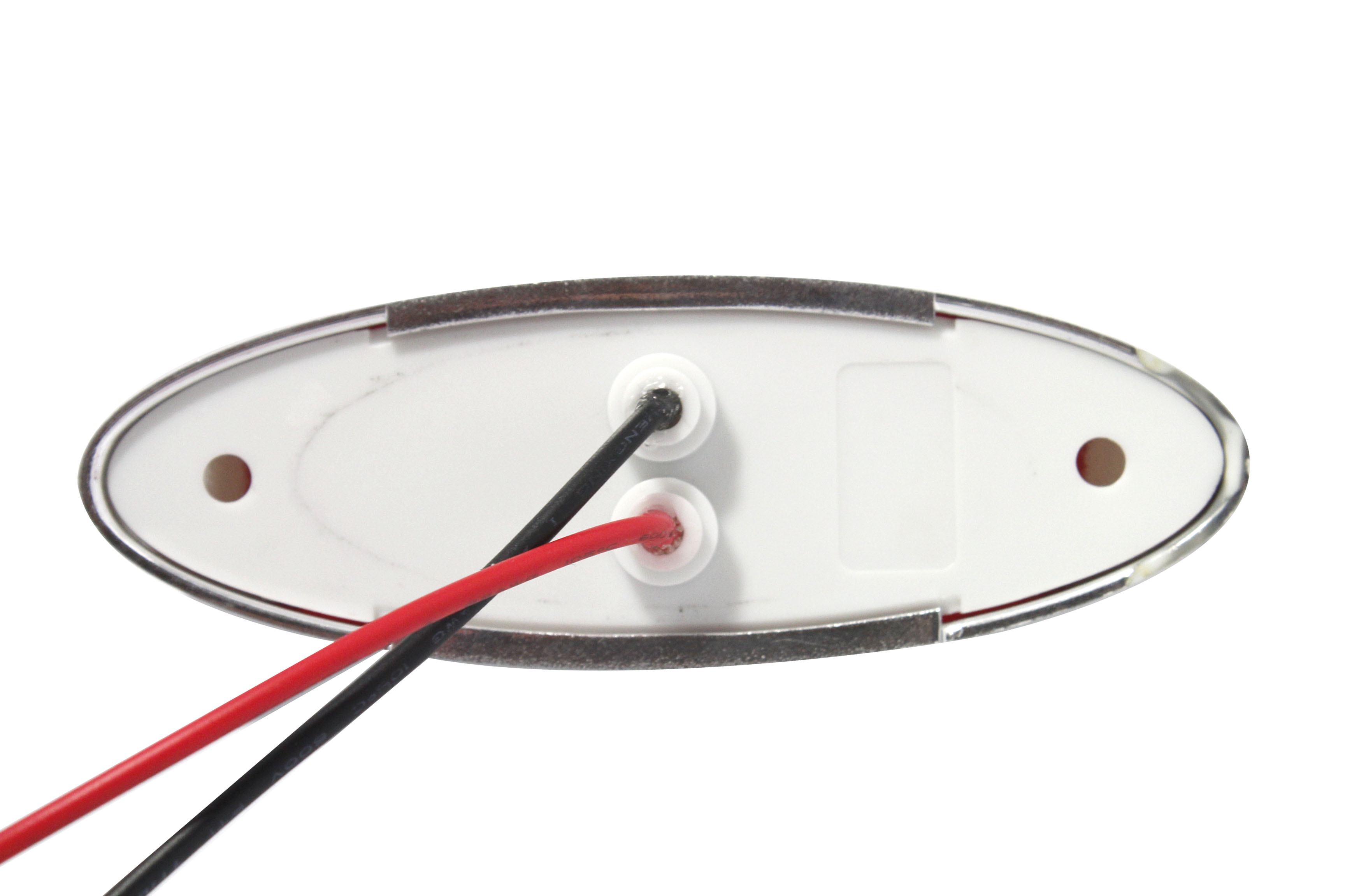 lámpara oval de la etiqueta de plástico de 4 pulgadas mini con el pasamuros de goma