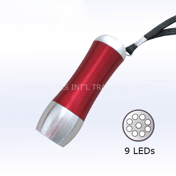 Arc Aluminum Alloy 9 LED Flashlight 