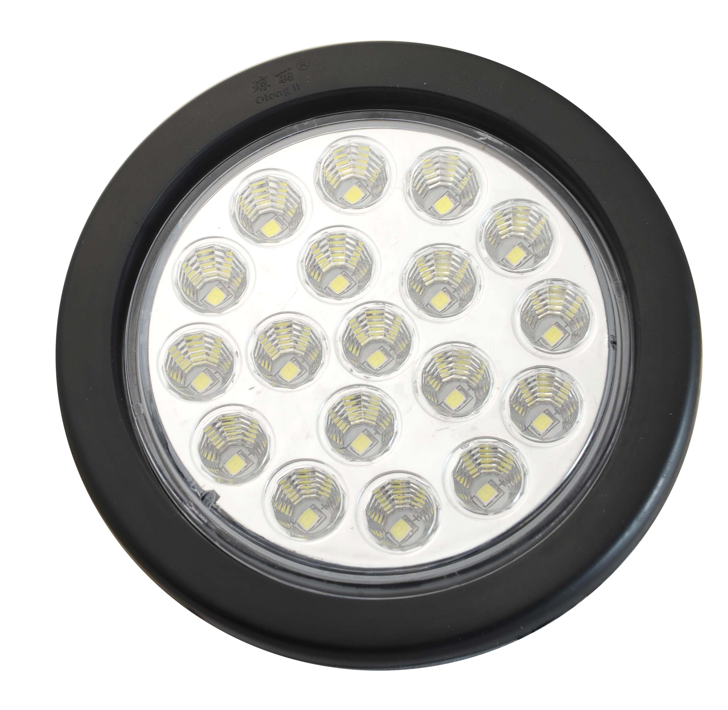 4 inch round led stop turn tail lights with rubber grommets for truck trailer tractor