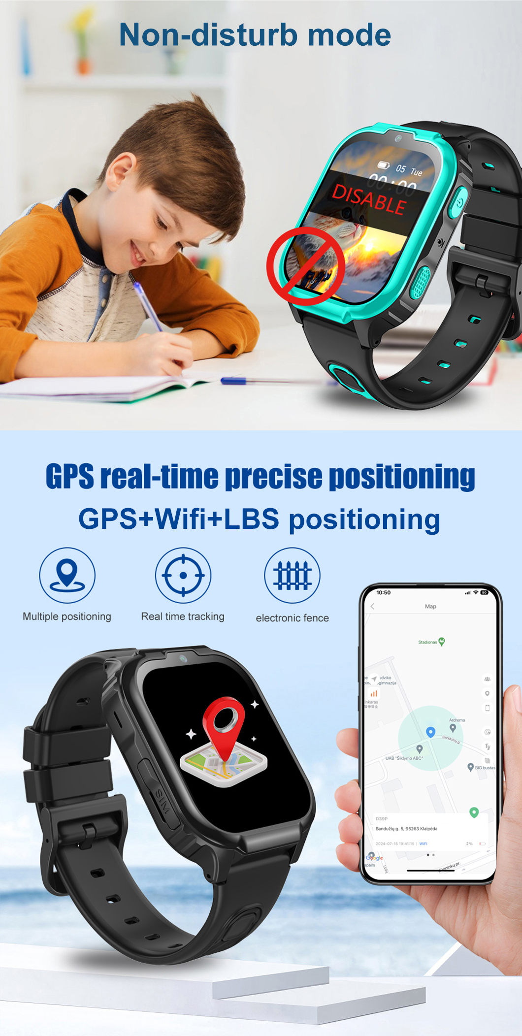 AI Health Monitor 4G Kids GPS Watch P41 AI Health Monitor 4G Reloj GPS para niños P41
