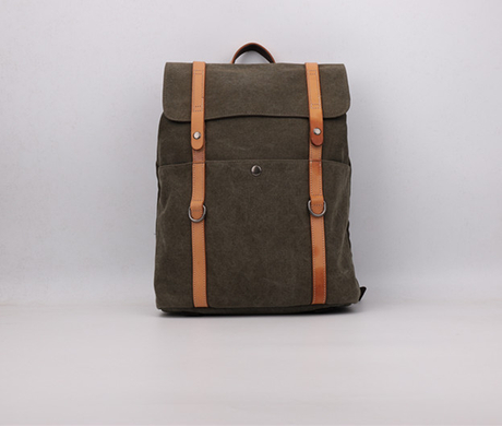 Canvas/ Leather Backpack