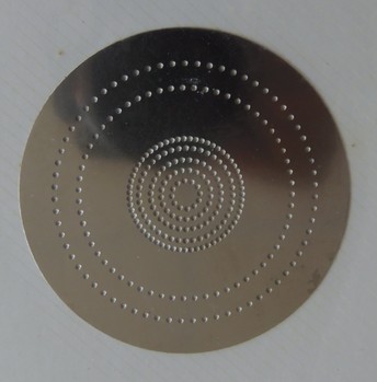 Custom chemical metal etching stencils for shower header filter -XK208