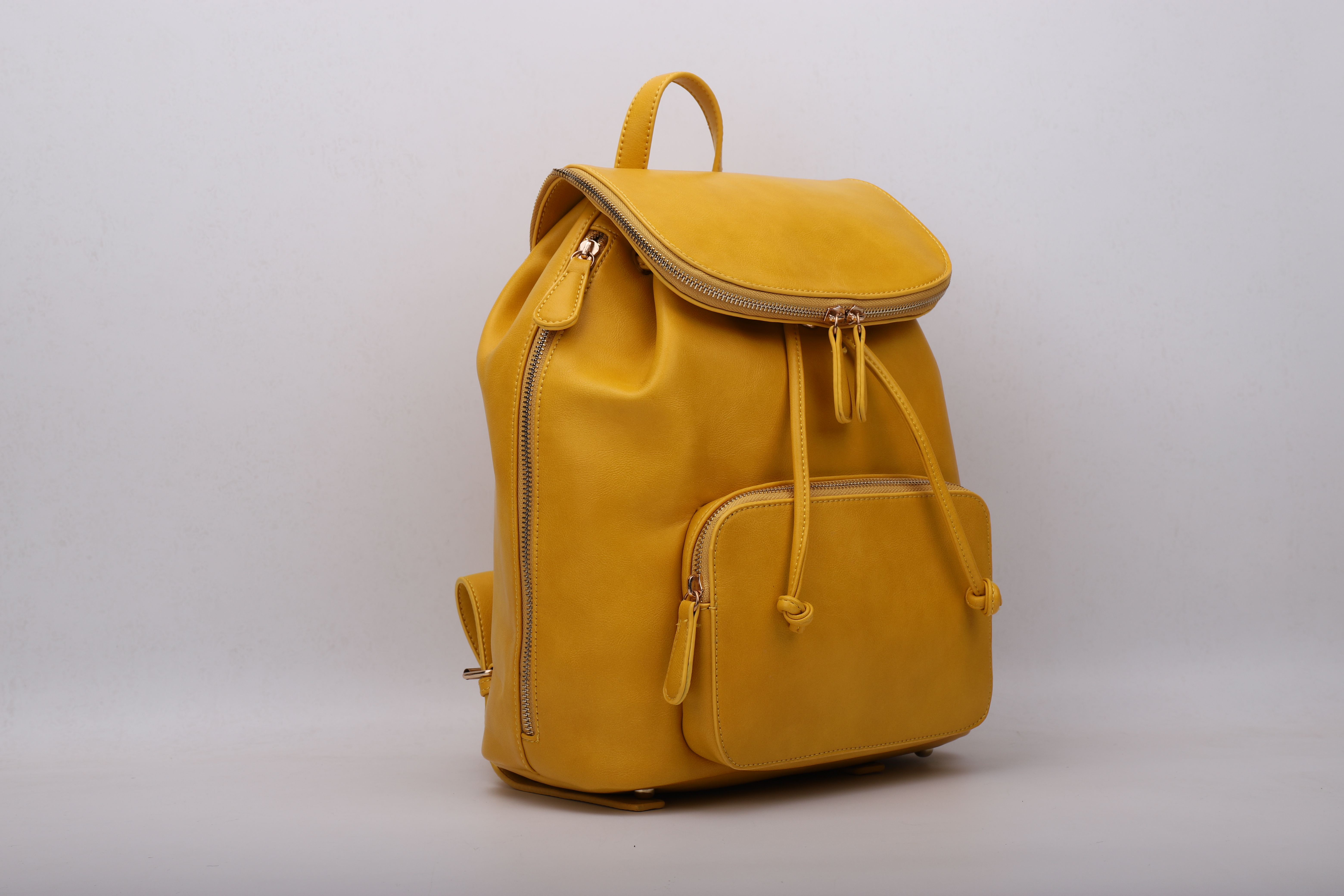 Women PU Backpack with Flap