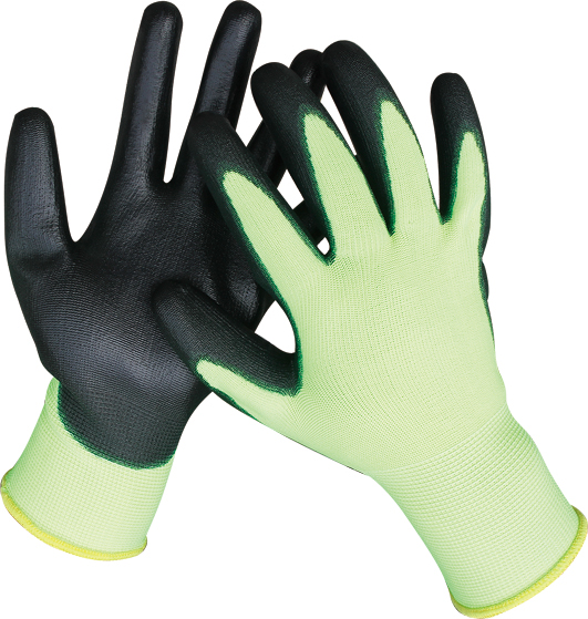  HIGH VISIBILITY PU GLOVES