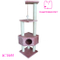 Pink 52" Cat Tree House Cando Furniture Scratcher Post Toy