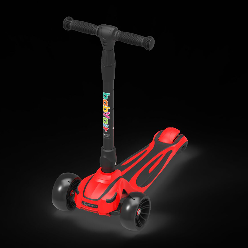 Tri-wheels foldable scooter with Seat