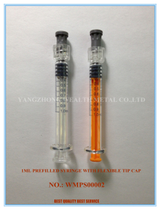 1ml Long Prefillable Syringe with Flexible Tip Cap
