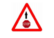 Advertencia de señal de stop de tráfico