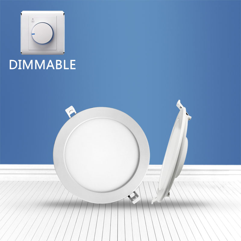 Dimmable Round recessed Panel Light 12W 