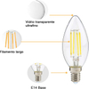GY 6 Vintage Edison LED Light Bulbs, C35 4W, 420 Lumens, Warm White 2700K High Brightness