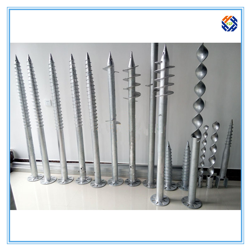 Ground screw pole anchor for solar ground mounting system 