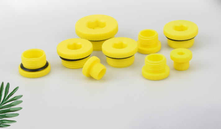 Round Plastic Male Thread Plug (YZF-FU006)