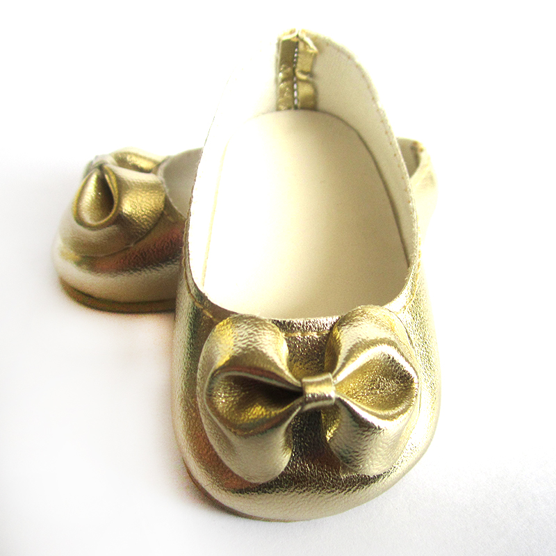 gold baby doll shoes