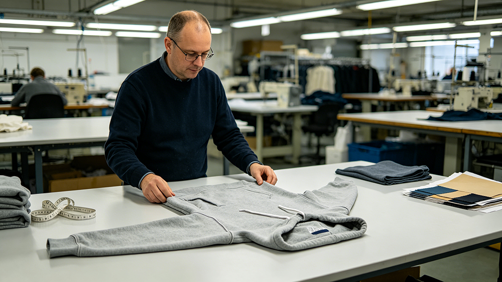 garment production quality control controllo qualità della produzione di indumenti