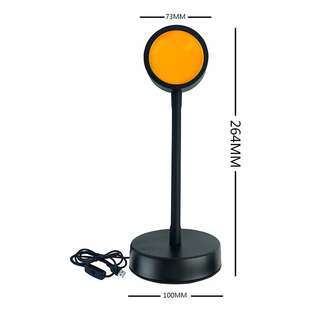 GY Sunset Projection LED Projection, 180° Rotation, Romantic Visual, Sunset Projector, USB, Modern Floor Lamp, Night Lamp for Living Room
