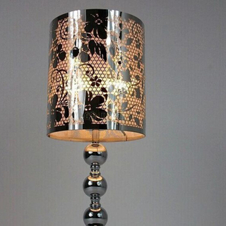  etching stainless steel lampshade-XK304