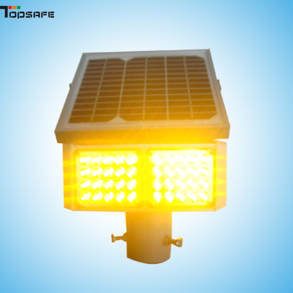 Solar LED traffic flasher