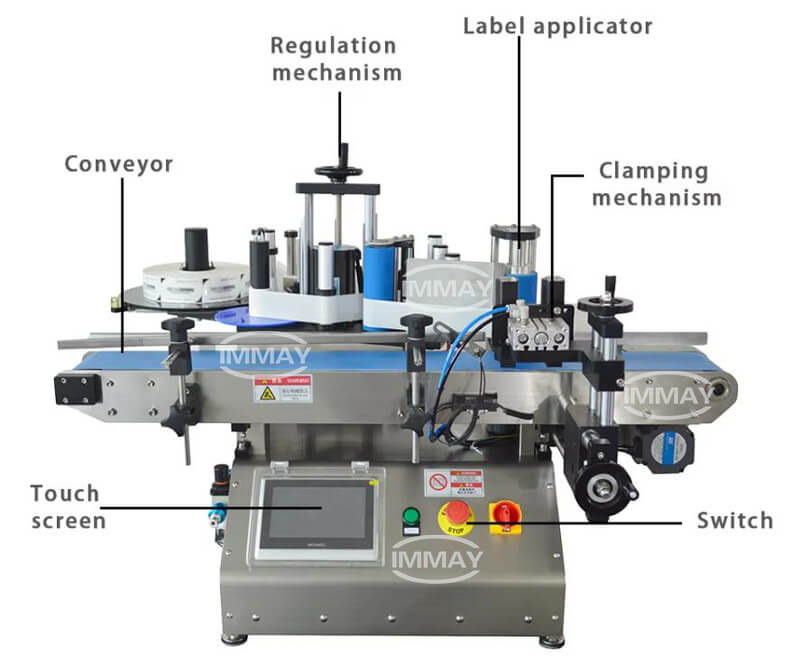 Desktop Round Bottle Labeling Machine (4) 탁상용 둥근 병 레테르를 붙이는 기계 (4)