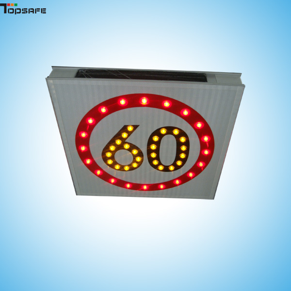 Solar LED speed limited sign