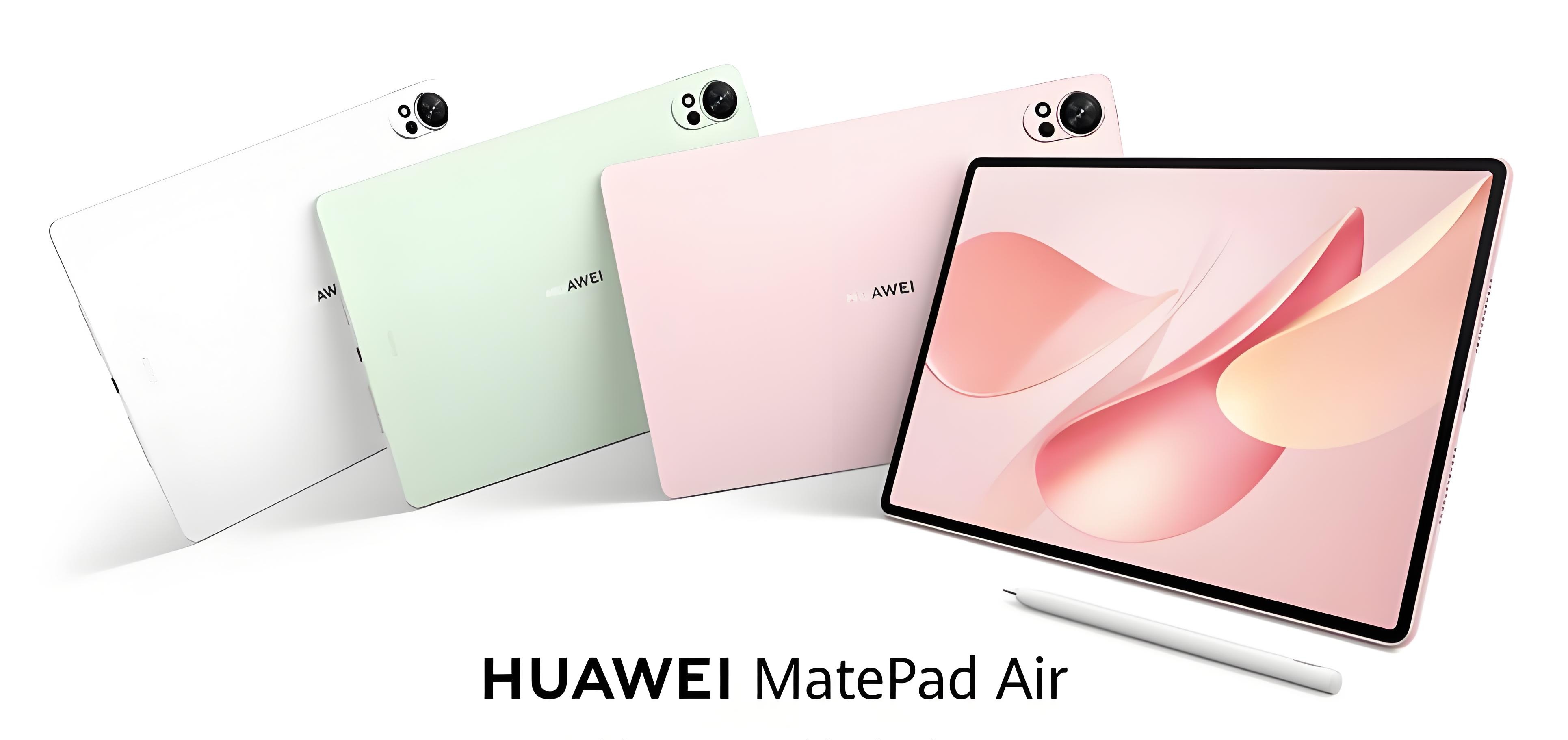 AQUEIA HUAWEI MatePad Air 12+256G 2024 Soft Light Version 12+256G Eyes Comfortable New Tablet PC l Quick charging · Featuring sleek design · High performance · gray white green pink AQUEIA HUAWEI MatePad Air 12+256G 2024 Versión de luz suave 12+256G Ojos Cómodo Nuevo Tablet PC l Carga rápida · Con un diseño elegante · Alto rendimiento · gris blanco verde rosa