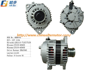 100% New alternator for Nissan LR1110-713C, 23100-AU400