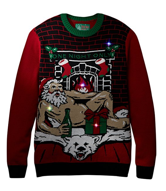 PK1818HX Men's Ugly Christmas sweater with Light-up Led