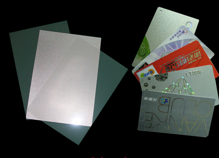 Instant PVC card making material -Silver