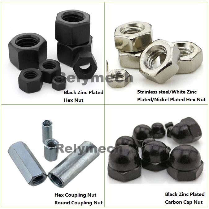 DIN6923 Color Zinc/Black Zinc/Nickel Plated Carbon Steel Hex Flange Nut