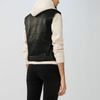 P18E034BW Hot sale fashion genuine lamb leather vest for women all seasons