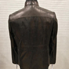 Men leather business suit zipper pocket jacket clothes