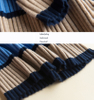 PK18ST079 Colour Stripe Well Fitted Women Dresses Sweater Fashion Dress Cashmere Sweater