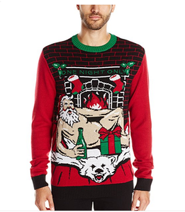 PK1818HX Men's Ugly Christmas Sweater with Light-up Led