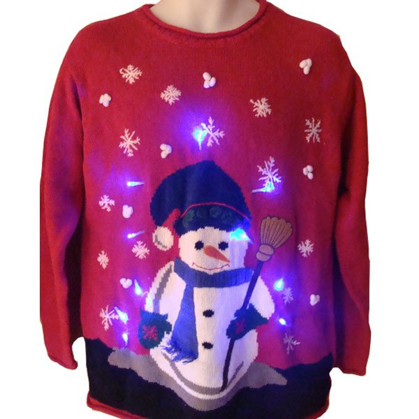 2019 LED adults ugly christmas Christmas sweater custom knitt holiday novelty jumper with music pullover