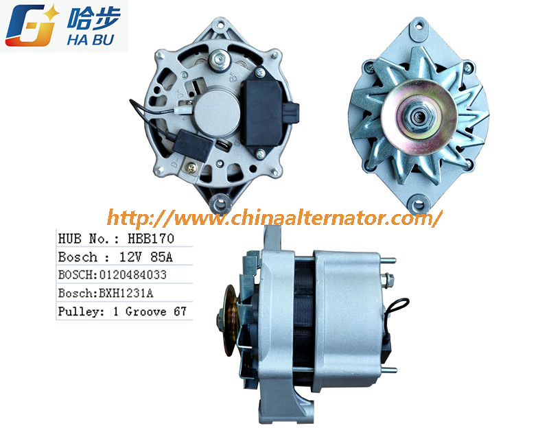 Bosch Alternator for Holden, 0120484033, Bxh1231A