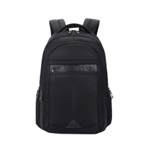 Waterproof plain black school backpack