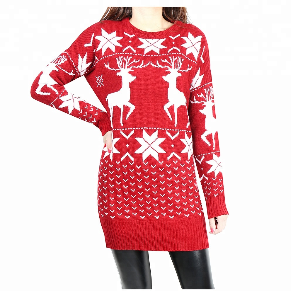 Unisex Adults Ugly Christmas Sweater Jumpers with Deer