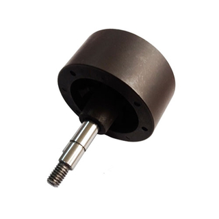 Plastic magnetic rotor and injection ferrite rings 