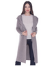 PK18A91HX 100% Pure Cashmere Long Coat Double Botton Full Length Overcoat with Hoodie