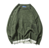 PK18ST066 crew neck loose knitted cashmere sweaters for men