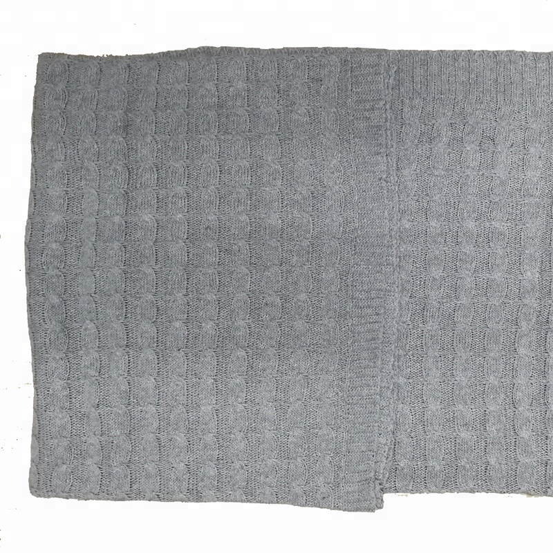Wholesale hot warm super soft knitted cashmere blanket