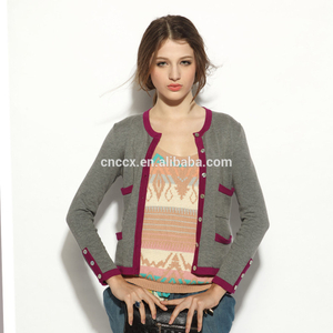 16STC8067 cashmere cardigan sweater for woman