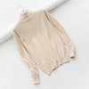 Women's autumn winter OEM wool or cashmere knitted turtleneck pullover sweater