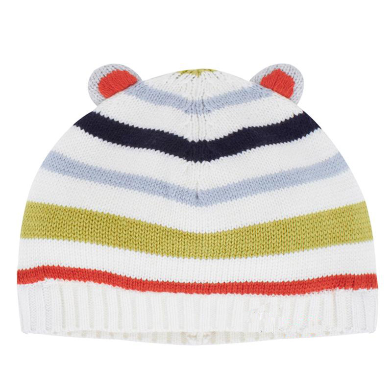 P18B031BE kids winter holiday merino wool jacquard design knitted custom beanie