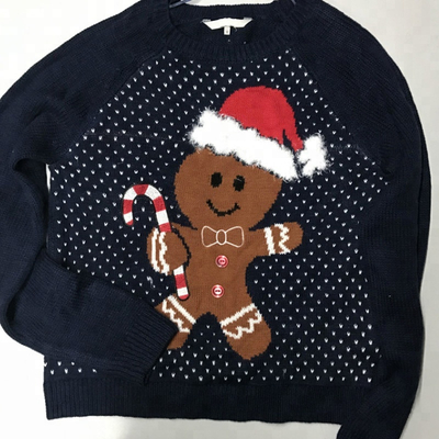 P18B235BE Unisex Holiday Latest Round Neck Acrylic Christmas Jumpers Sweater